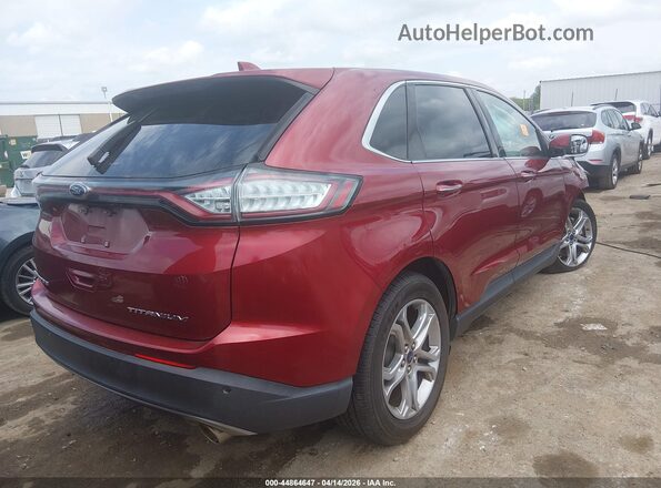 2FMPK3K84HBC68519 2017 FORD EDGE Red Задня права чверть