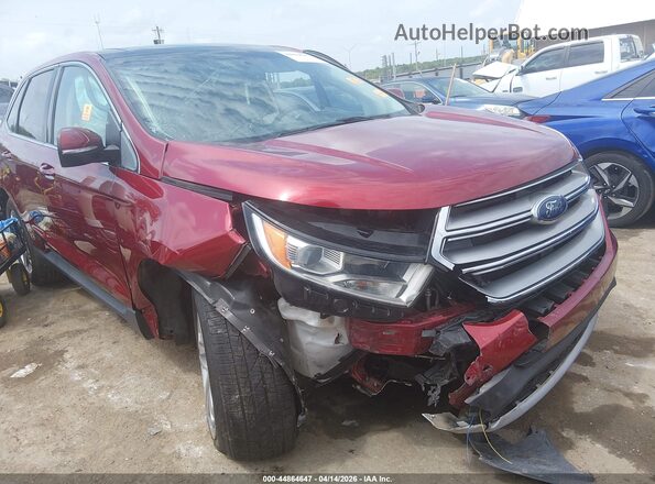 2FMPK3K84HBC68519 2017 FORD EDGE Red Вид спереду