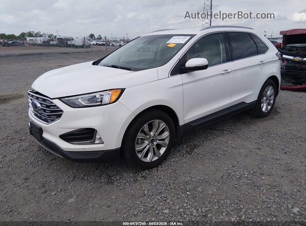 2FMPK3K90LBA84566 2020 FORD EDGE Белый Передняя левая четверть