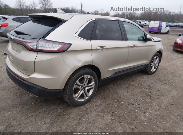 2FMPK3K92JBB14647 2018 FORD EDGE Champagne Задняя правая четверть