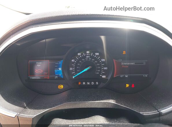 2FMPK3K92KBC27922 2019 FORD EDGE Silver Widok tylnych siedzeń