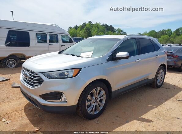 2FMPK3K92KBC27922 2019 FORD EDGE Silver Przód lewy