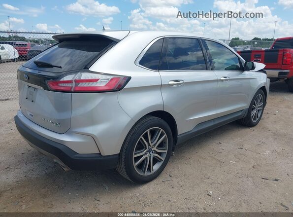 2FMPK3K96KBB87568 2019 FORD EDGE Серебряный Задняя правая четверть