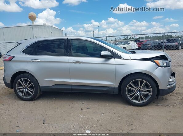 2FMPK3K96KBB87568 2019 FORD EDGE Серебряный Вид задней части салона