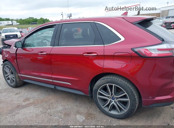 2FMPK3K96KBC72961 2019 FORD EDGE Red 