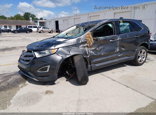 2FMPK3K97HBC59550 2017 FORD EDGE Gray Առջևի ձախ երեք քառորդ տեսարան