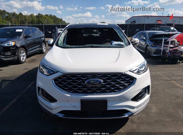 2FMPK3K97LBA53542 2020 FORD EDGE White Vista del cuadro de instrumentos