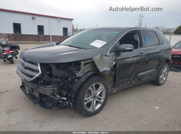 2FMPK3K9XJBB44575 2018 FORD EDGE Gray Przód lewy