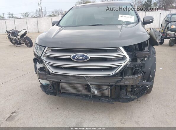 2FMPK3K9XJBB44575 2018 FORD EDGE Gray Widok z przodu