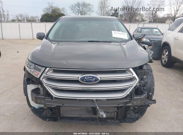 2FMPK3K9XJBB44575 2018 FORD EDGE Gray Widok zestawu wskaźników
