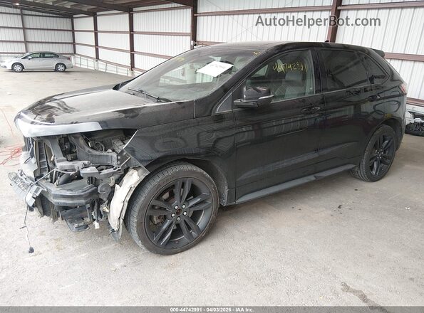 2FMPK4AP0KBB79830 2019 FORD EDGE Черный Передняя левая четверть