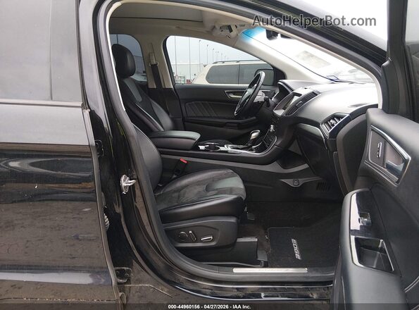 2FMPK4AP1JBC62553 2018 FORD EDGE Black Vista interior delantera