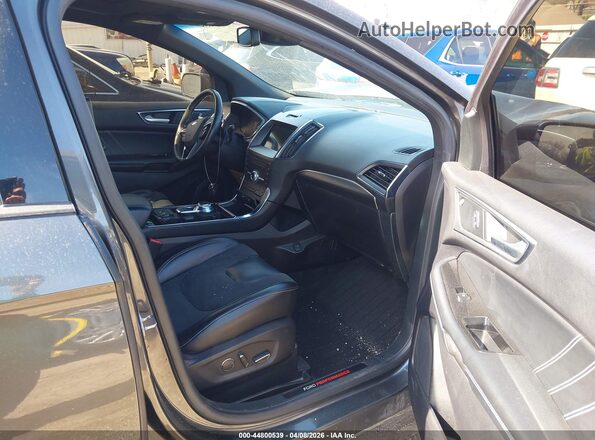 2FMPK4AP2KBB86097 2019 FORD EDGE Black წინა სალონის ხედი