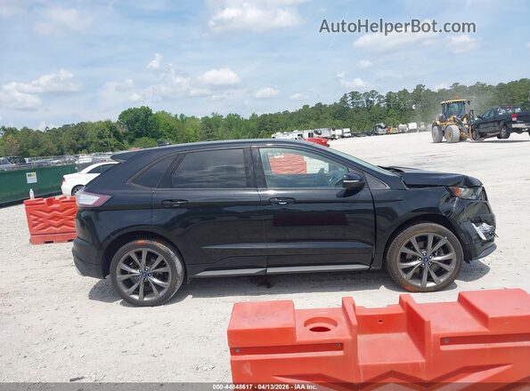 2FMPK4AP3GBB70014 2016 FORD EDGE Black Widok wnętrza z tyłu