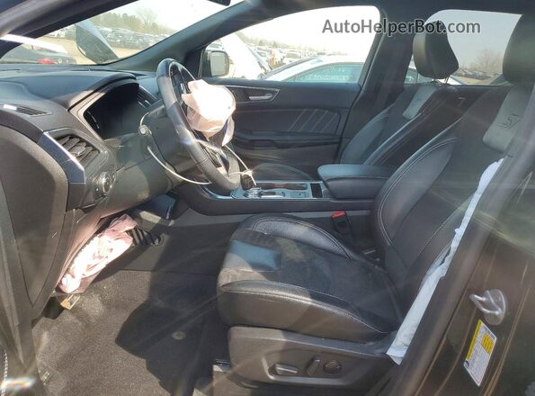 2FMPK4AP7PBA42553 2023 FORD EDGE Black Widok wnętrza z przodu