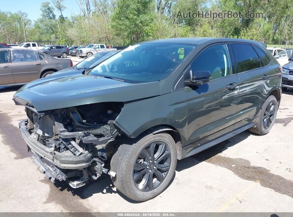 2FMPK4G90RBA18588 2024 FORD EDGE Green წინა მარცხენა ხედი სამი მეოთხედიდან