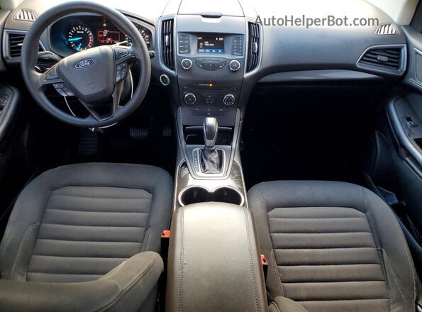 2FMPK4G94GBC00565 2016 FORD EDGE Серебряный Вид панели приборов