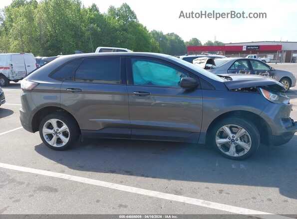2FMPK4G96HBB30360 2017 FORD EDGE Gray უკანა სალონის ხედი