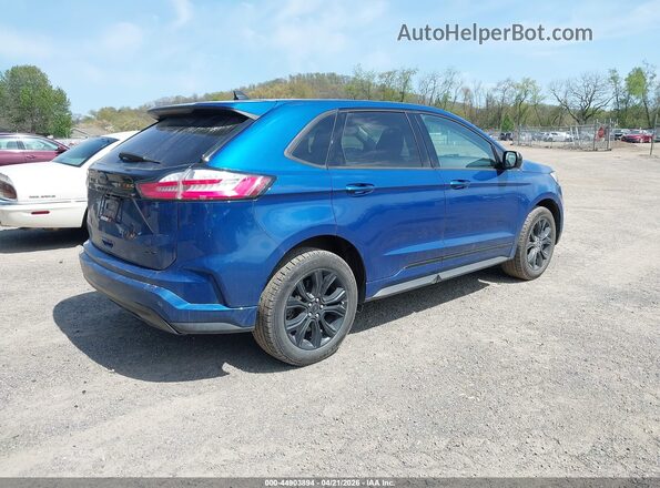 2FMPK4G98NBA72733 2022 FORD EDGE Blue Задня права чверть