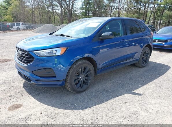 2FMPK4G98NBA72733 2022 FORD EDGE Blue Передня ліва чверть