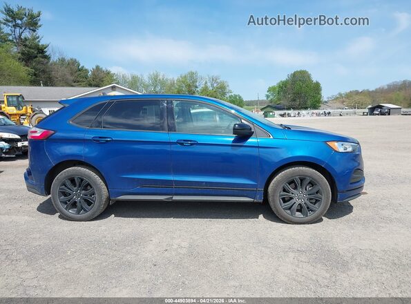2FMPK4G98NBA72733 2022 FORD EDGE Blue Вид задньої частини салону