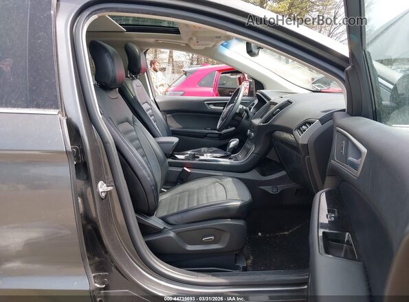 2FMPK4J88JBB69845 2018 FORD EDGE Gray Vista interior delantera