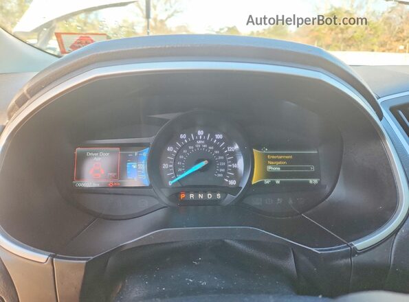 2FMPK4J89JBC17840 2018 FORD EDGE White Instrument cluster view