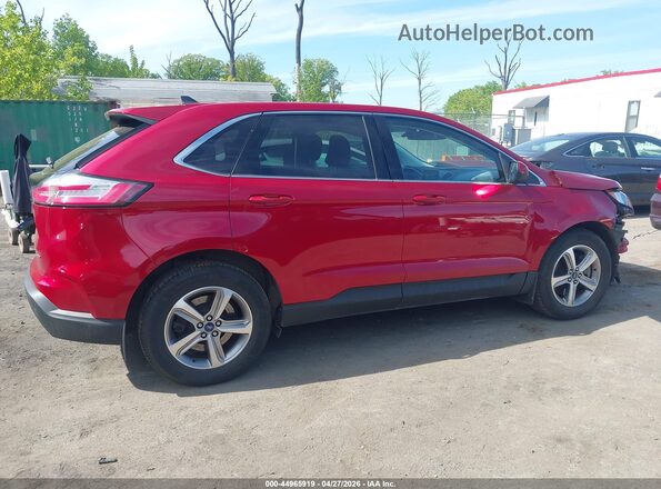 2FMPK4J90MBA48983 2021 FORD EDGE Red Widok wnętrza z tyłu