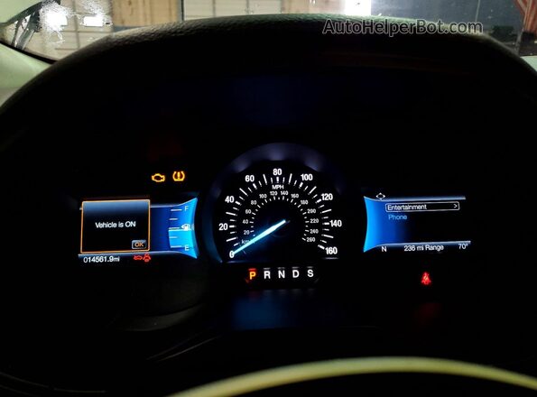 2FMPK4J90RBA10726 2024 FORD EDGE White Вид щитка приладів