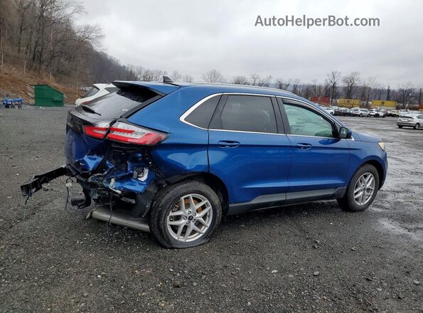 2FMPK4J90RBA48974 2024 FORD EDGE Blue Trasero derecho