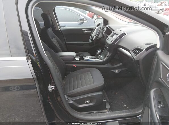 2FMPK4J91GBC10236 2016 FORD EDGE Black წინა სალონის ხედი