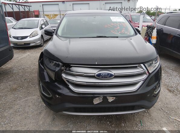 2FMPK4J91GBC10236 2016 FORD EDGE Black ხელსაწყოთა პანელის ხედი