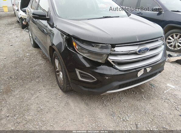 2FMPK4J91GBC10236 2016 FORD EDGE Black წინა ხედი