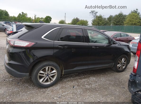 2FMPK4J91GBC10236 2016 FORD EDGE Black უკანა სალონის ხედი