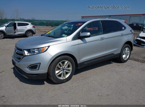 2FMPK4J91HBC42265 2017 FORD EDGE Silver Vista tres cuartos delantera izquierda