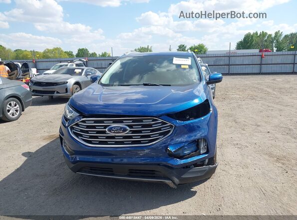 2FMPK4J91MBA19539 2021 FORD EDGE Blue Rear interior view