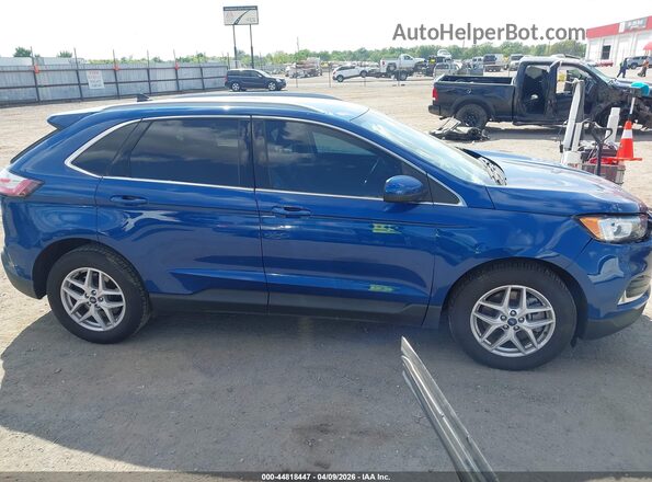 2FMPK4J91MBA19539 2021 FORD EDGE Blue Front interior view