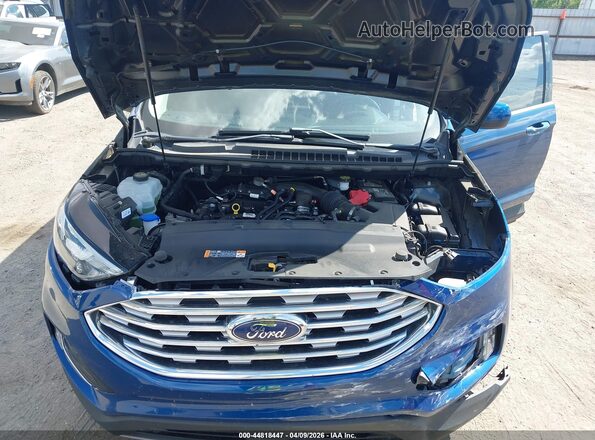2FMPK4J91MBA19539 2021 FORD EDGE Blue Rear view