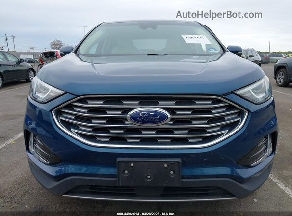 2FMPK4J93LBA38737 2020 FORD EDGE Blue Widok zestawu wskaźników