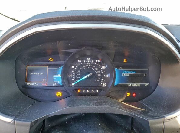 2FMPK4J93MBA00149 2021 FORD EDGE Silver Սարքավորումների վահանակի տեսք