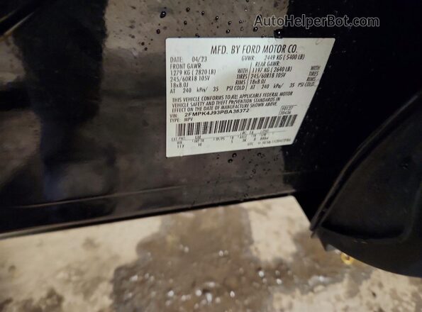 2FMPK4J93PBA38372 2023 FORD EDGE Black Vista del compartimento del motor