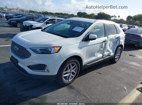 2FMPK4J93RBA57166 2024 FORD EDGE Белый Передняя левая четверть