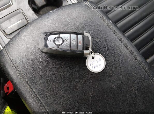 2FMPK4J94KBB14965 2019 FORD EDGE Blue Dashboard view