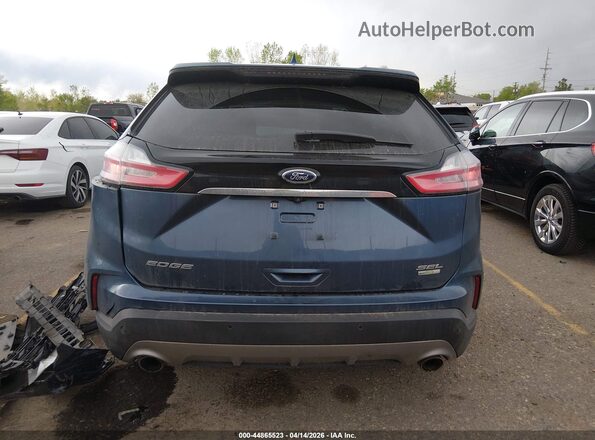 2FMPK4J94KBB14965 2019 FORD EDGE Blue 
