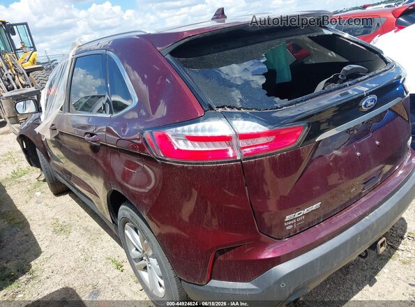 2FMPK4J94KBC24673 2019 FORD EDGE Purple Tył lewy