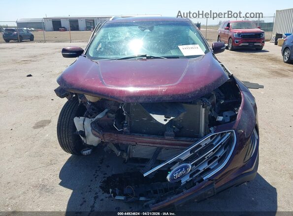 2FMPK4J94KBC24673 2019 FORD EDGE Purple Widok zestawu wskaźników