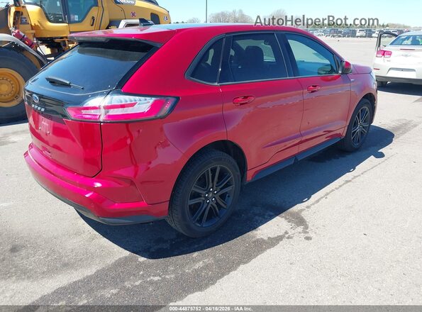 2FMPK4J95NBA42453 2022 FORD EDGE Red Trasero derecho