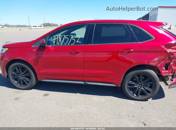 2FMPK4J95NBA42453 2022 FORD EDGE Red Vista interior de 360 grados