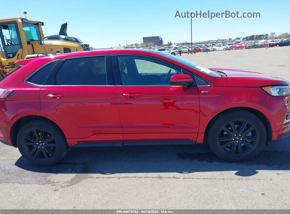2FMPK4J95NBA42453 2022 FORD EDGE Red Vista interior trasera
