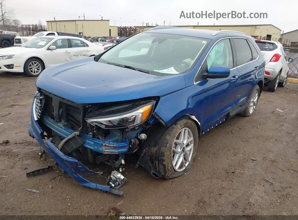 2FMPK4J96RBA26896 2024 FORD EDGE Blue Передня ліва чверть